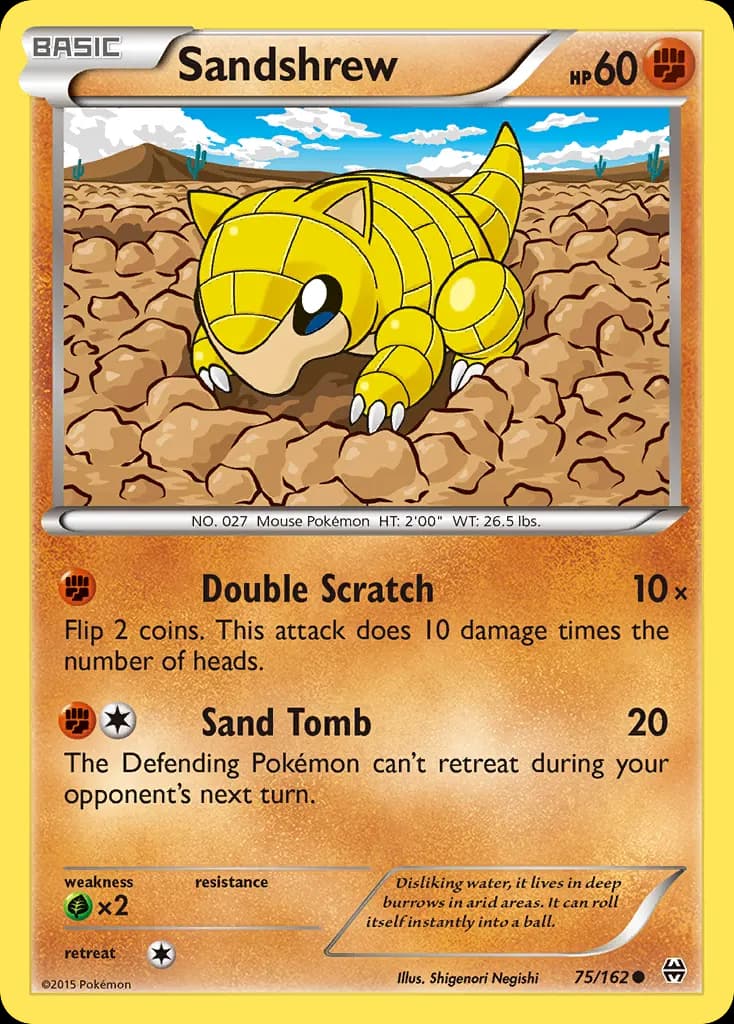 Sandshrew — BREAKthrough 75 Pokémon card