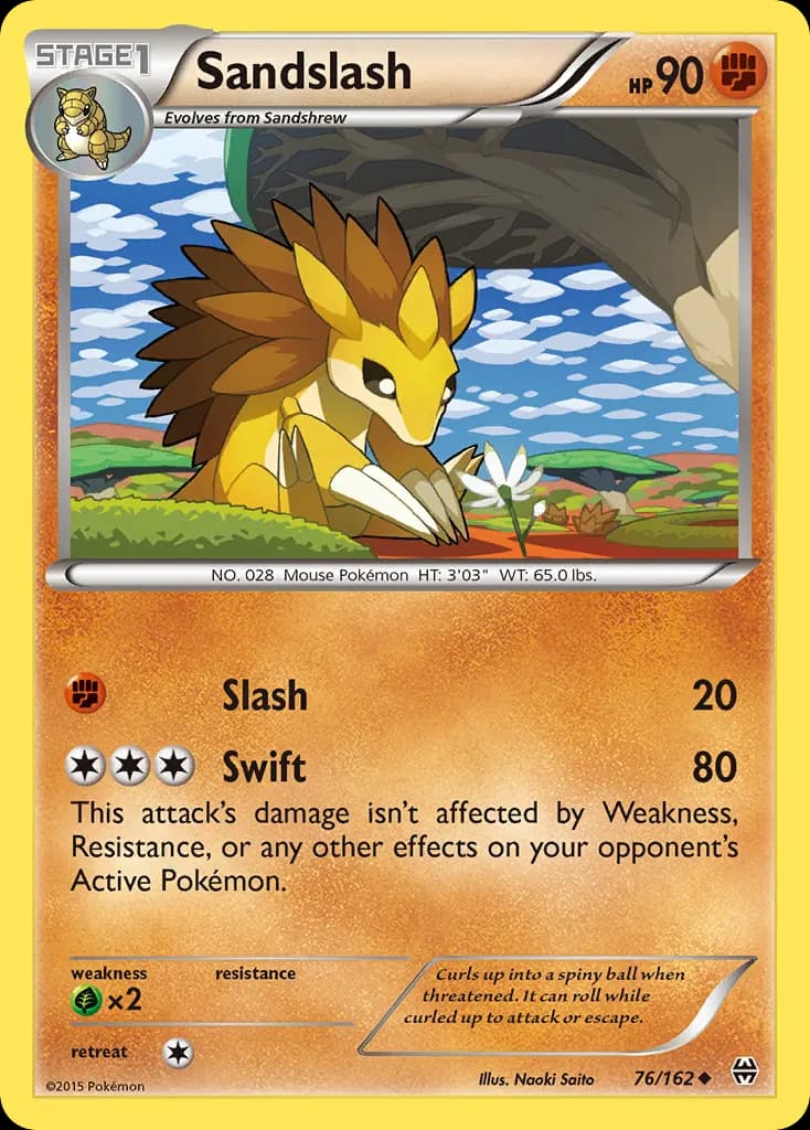 Sandslash — BREAKthrough 76 Pokémon card