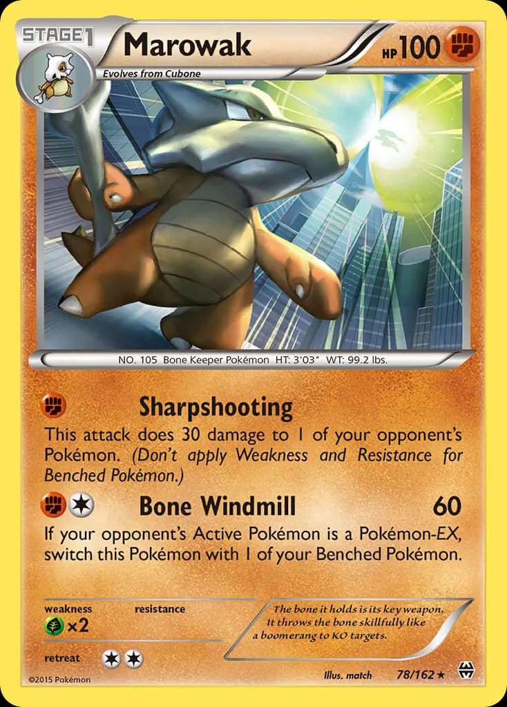 Marowak — BREAKthrough 78 Pokémon card