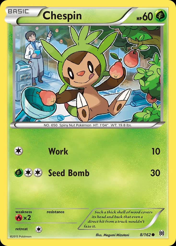 Chespin — BREAKthrough 8 Pokémon card