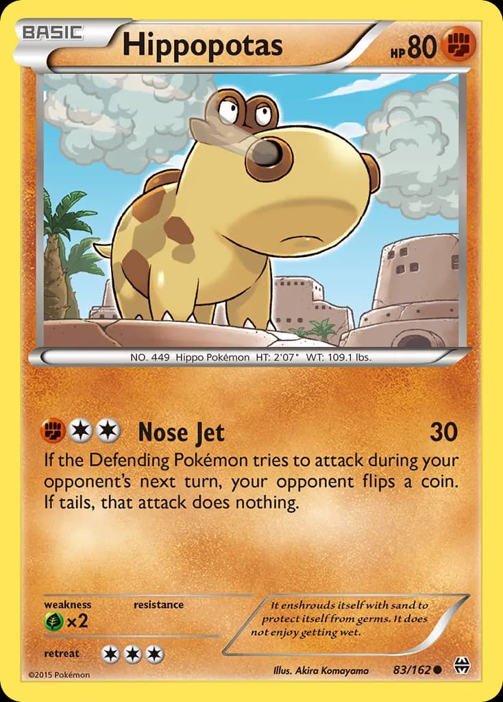 Hippopotas — BREAKthrough 83 Pokémon card