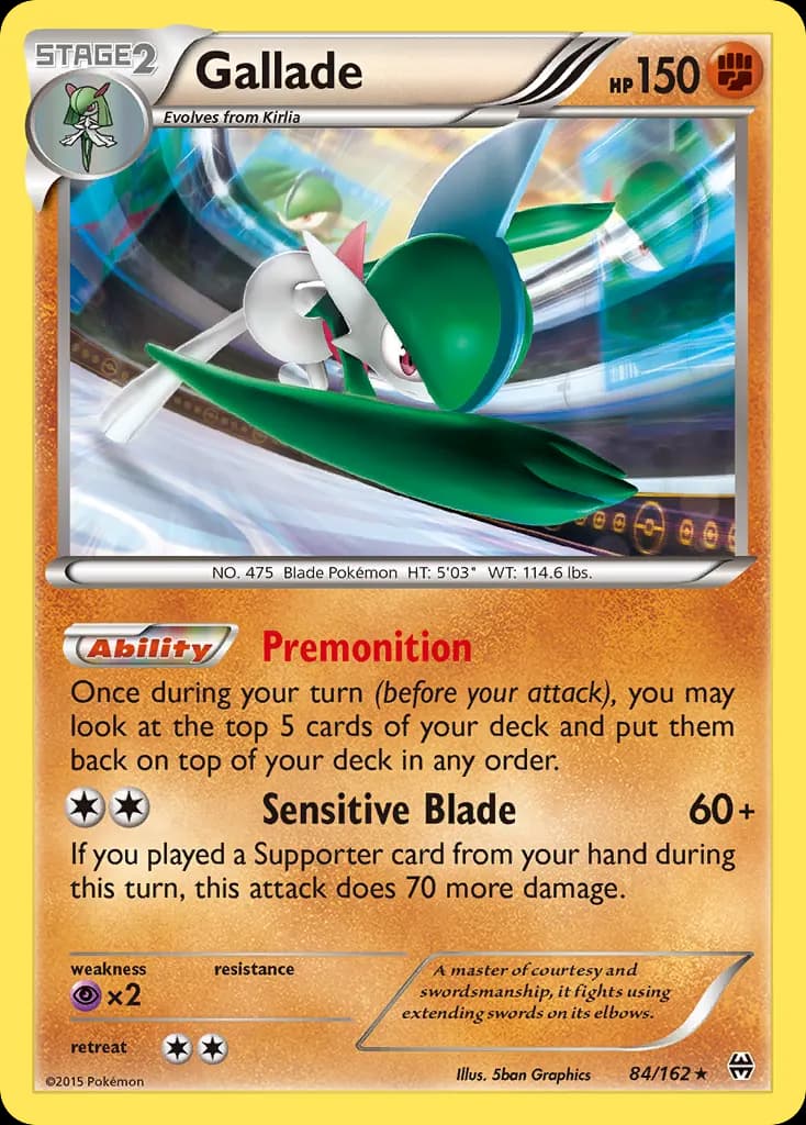 Gallade — BREAKthrough 84 Pokémon card