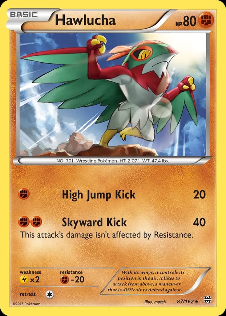 Hawlucha — BREAKthrough 87 Pokémon card