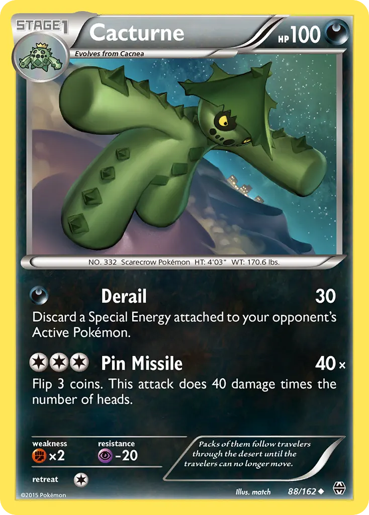 Cacturne — BREAKthrough 88 Pokémon card