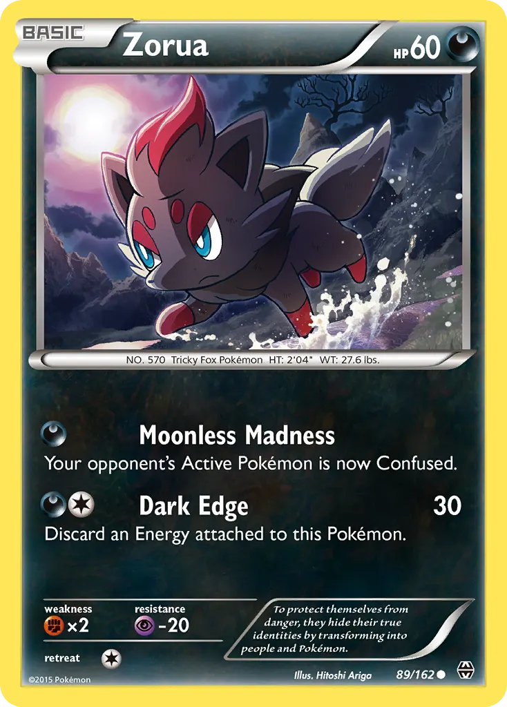 Zorua — BREAKthrough 89 Pokémon card