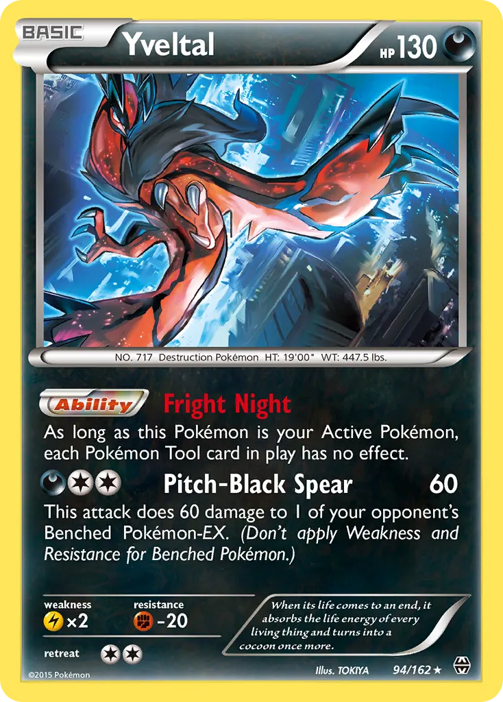 Yveltal — BREAKthrough 94 Pokémon card