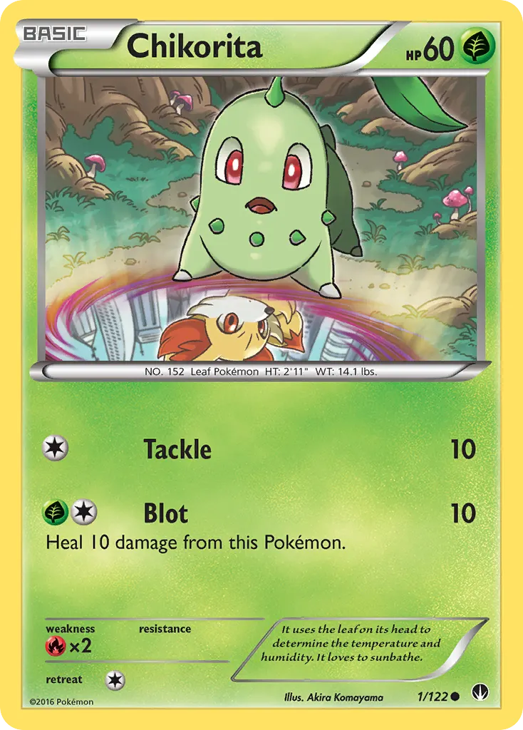 Chikorita — BREAKpoint 1 Pokémon card