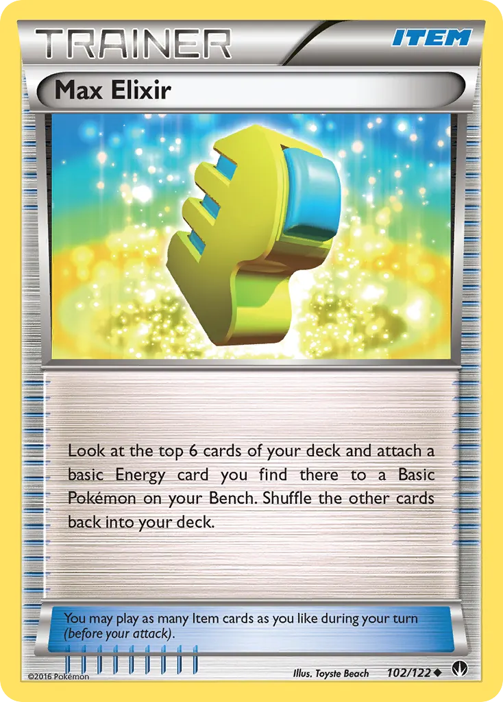 Max Elixir — BREAKpoint 102 Pokémon card