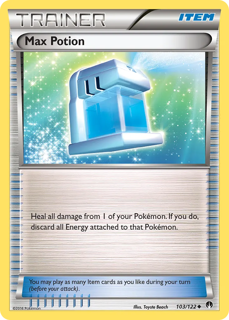 Max Potion — BREAKpoint 103 Pokémon card