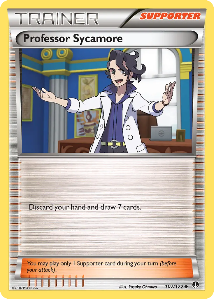 Professor Sycamore — BREAKpoint 107 Pokémon card