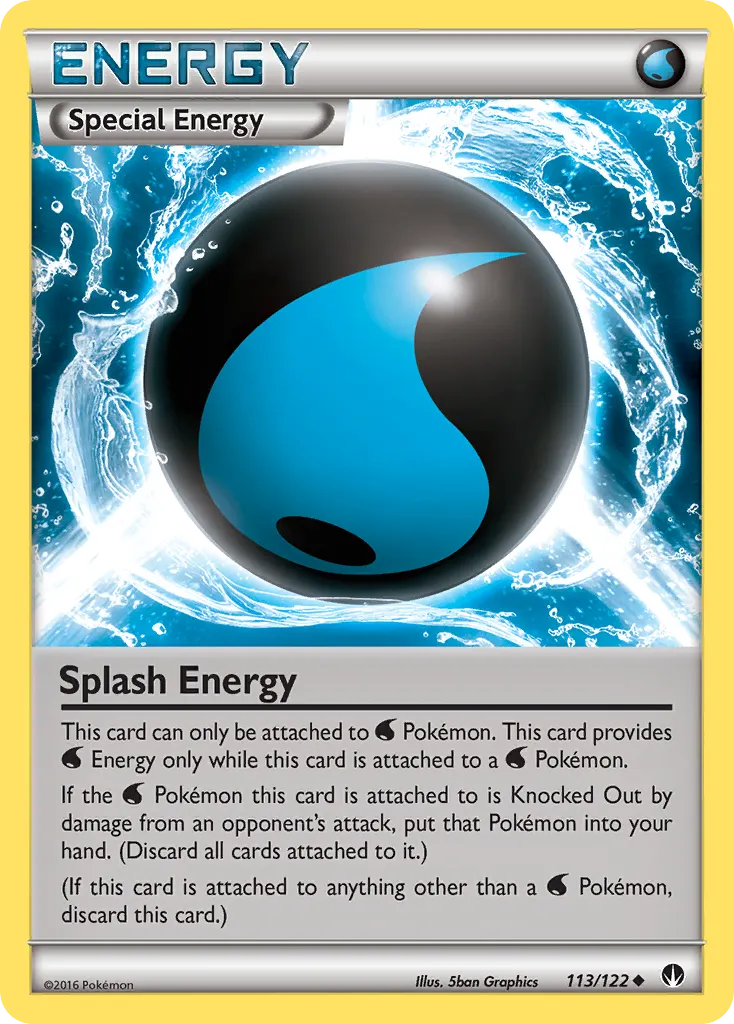 Splash Energy — BREAKpoint 113 Pokémon card