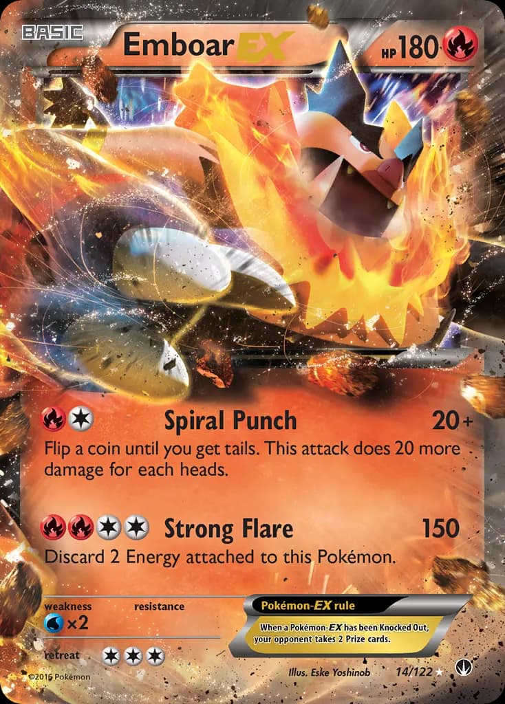 Emboar-EX — BREAKpoint 14 Pokémon card