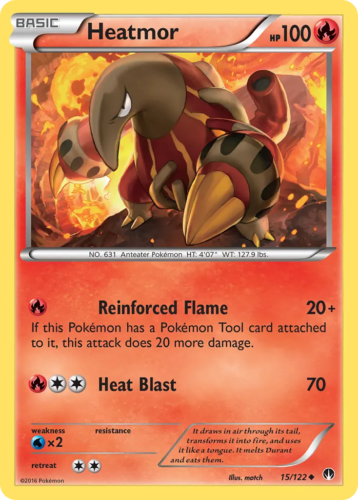 Heatmor — BREAKpoint 15 Pokémon card
