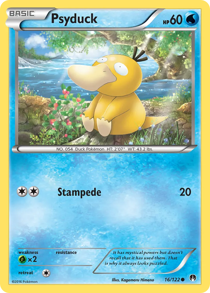 Psyduck — BREAKpoint 16 Pokémon card