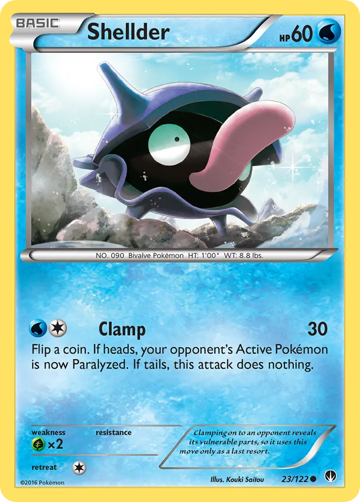 Shellder — BREAKpoint 23 Pokémon card
