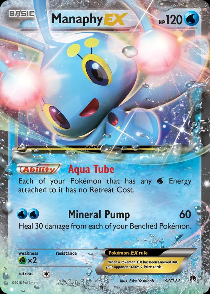 Manaphy-EX — BREAKpoint 32 Pokémon card