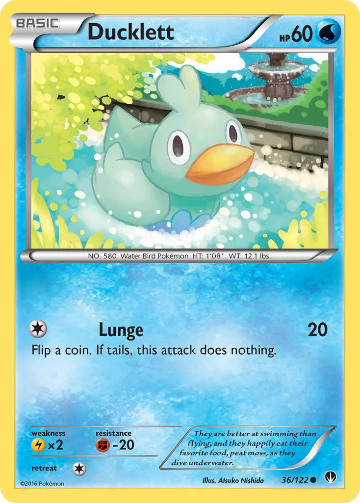 Ducklett — BREAKpoint 36 Pokémon card