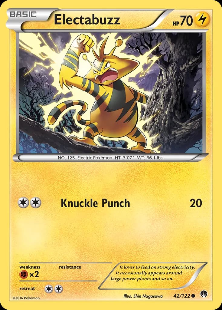 Electabuzz — BREAKpoint 42 Pokémon card