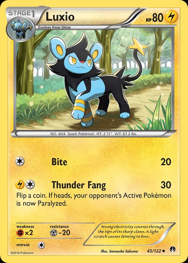 Luxio — BREAKpoint 45 Pokémon card