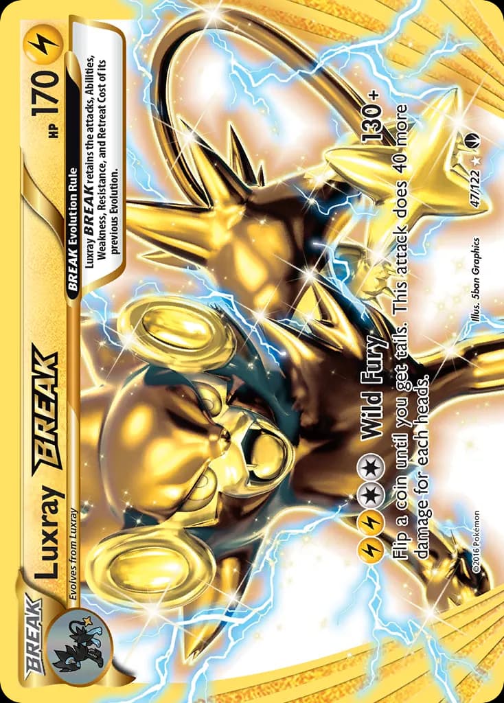 Luxray BREAK — BREAKpoint 47 Pokémon card
