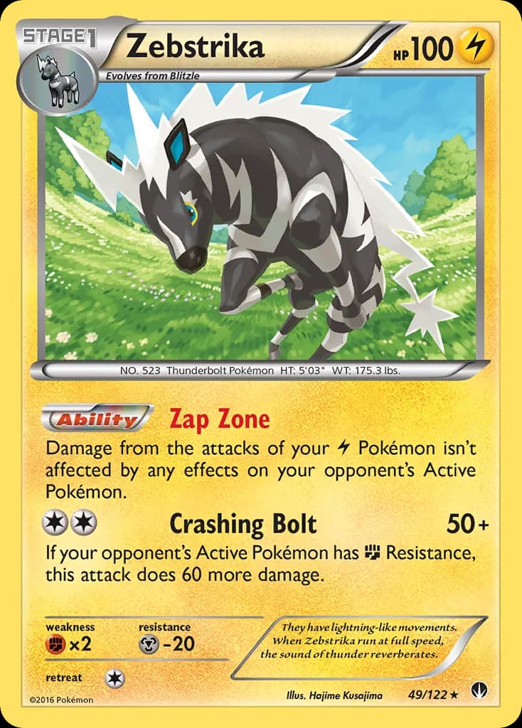 Zebstrika — BREAKpoint 49 Pokémon card