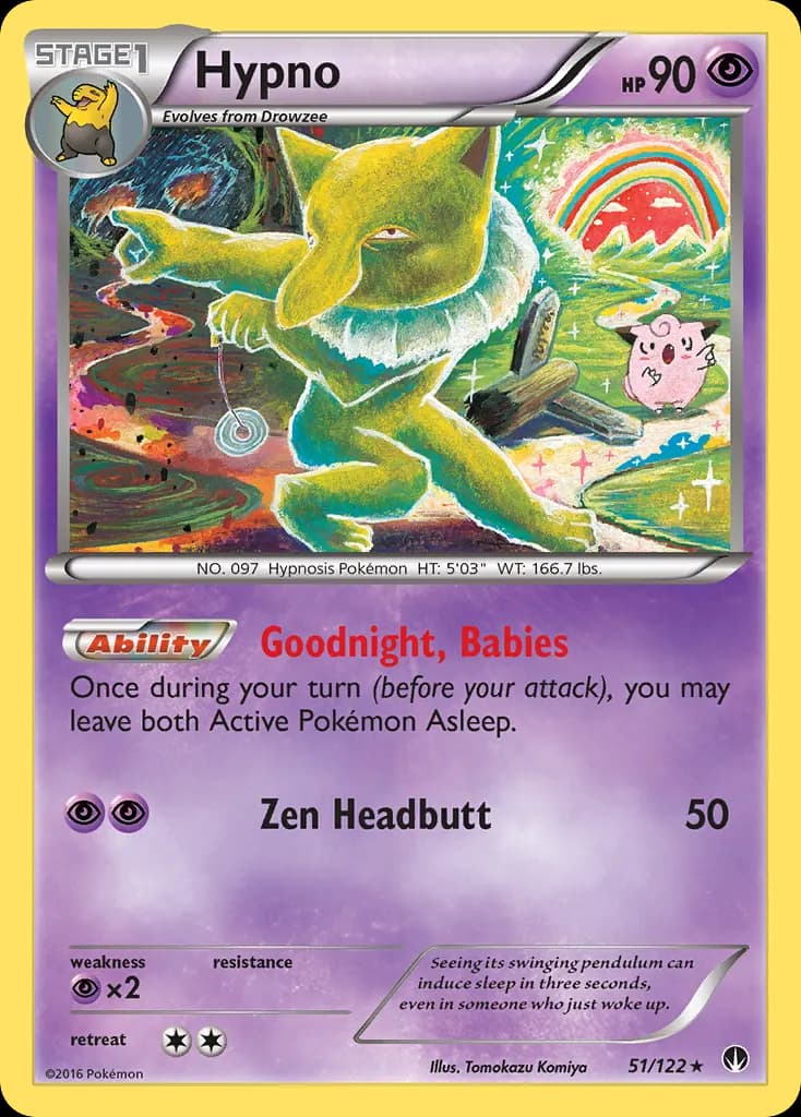 Hypno — BREAKpoint 51 Pokémon card