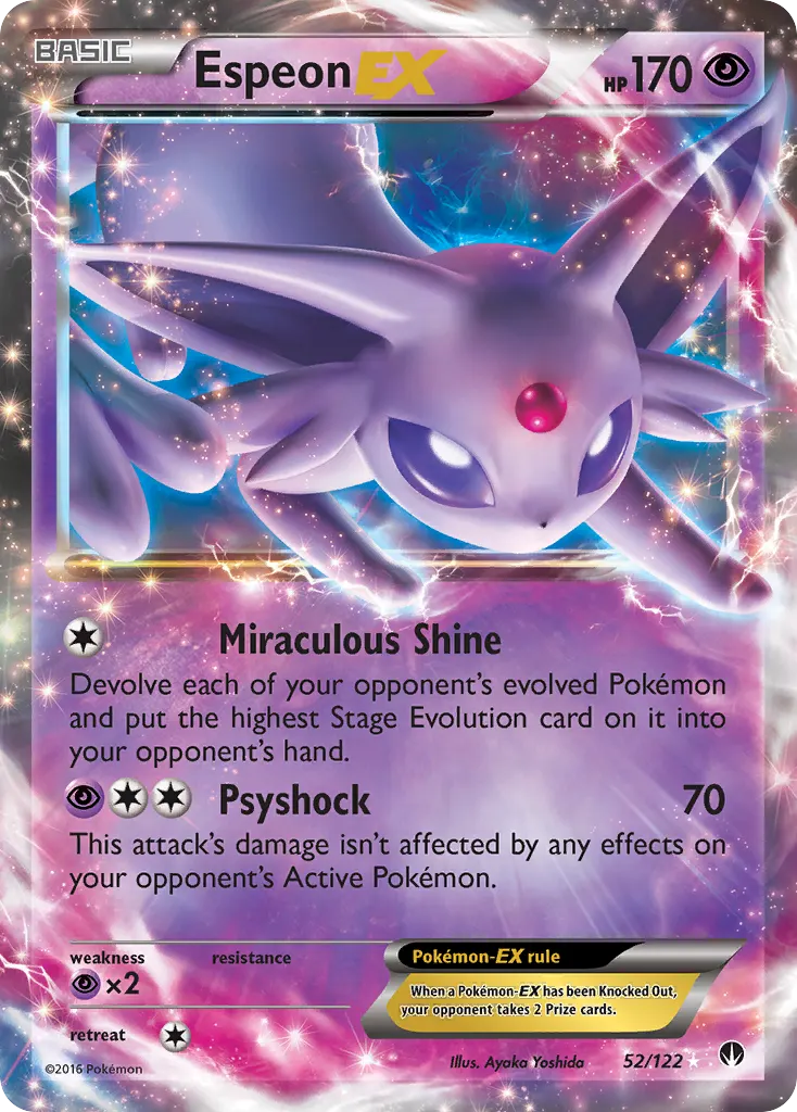 Espeon-EX — BREAKpoint 52 Pokémon card