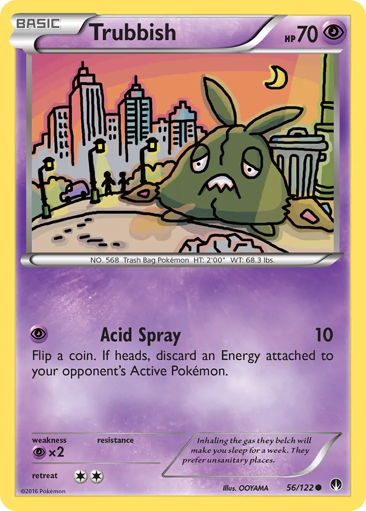 Trubbish — BREAKpoint 56 Pokémon card