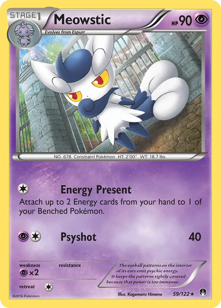 Meowstic — BREAKpoint 59 Pokémon card