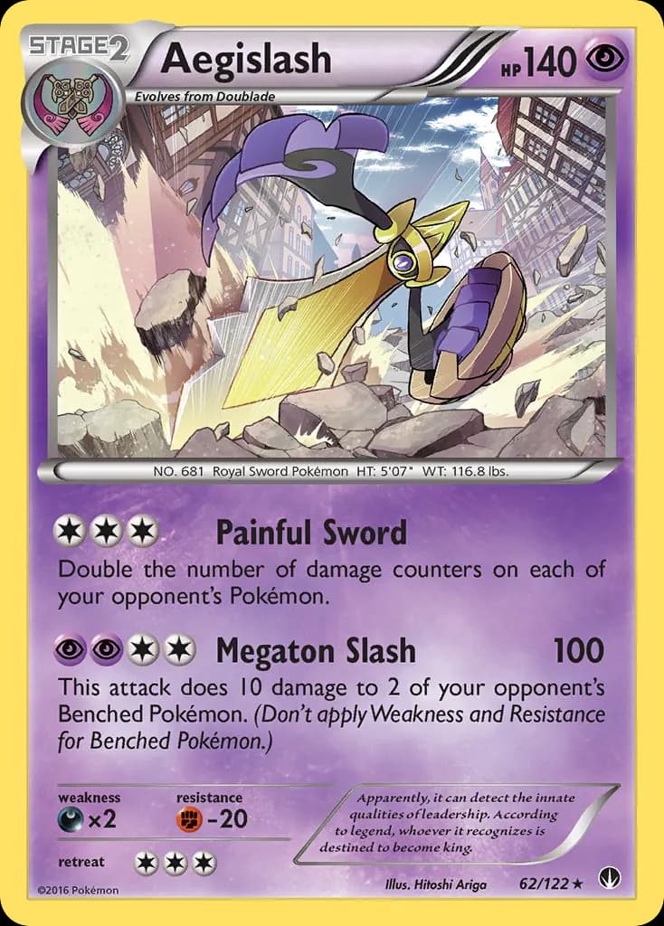 Aegislash — BREAKpoint 62 Pokémon card