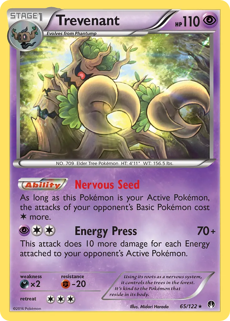 Trevenant — BREAKpoint 65 Pokémon card
