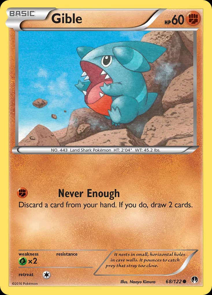 Gible — BREAKpoint 68 Pokémon card