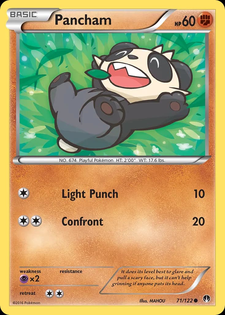 Pancham — BREAKpoint 71 Pokémon card
