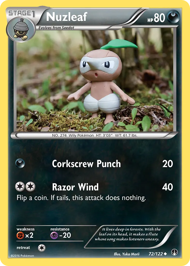 Nuzleaf — BREAKpoint 72 Pokémon card