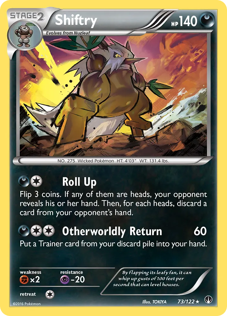 Shiftry — BREAKpoint 73 Pokémon card
