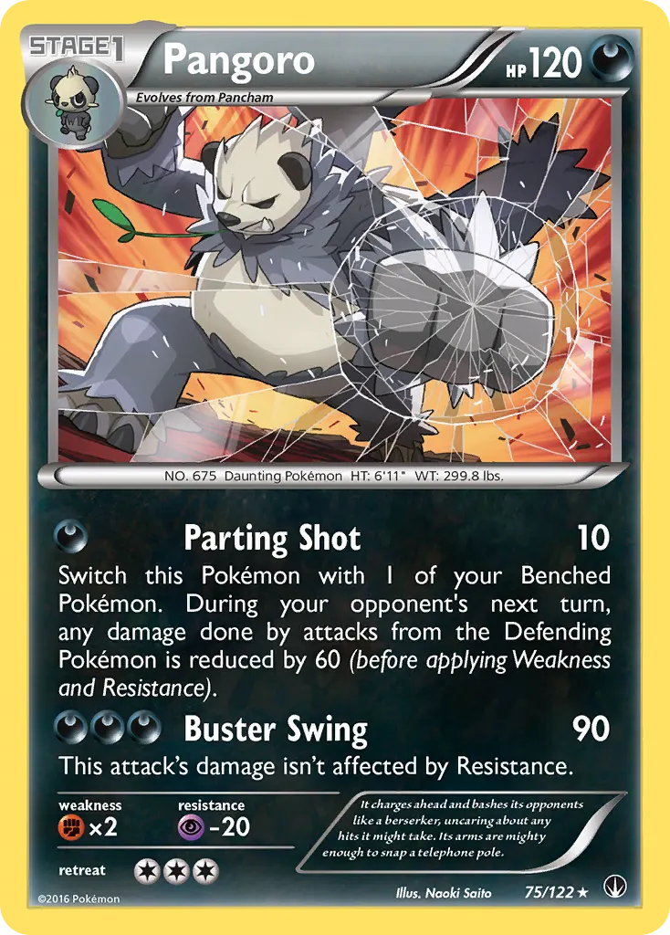 Pangoro — BREAKpoint 75 Pokémon card