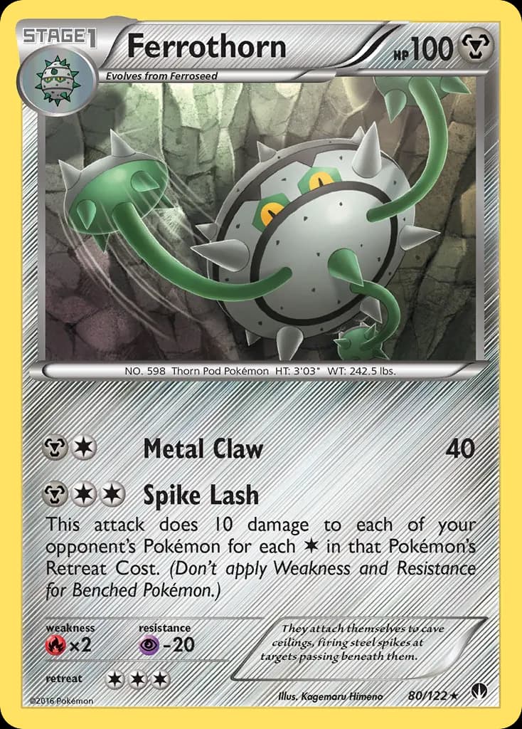 Ferrothorn — BREAKpoint 80 Pokémon card