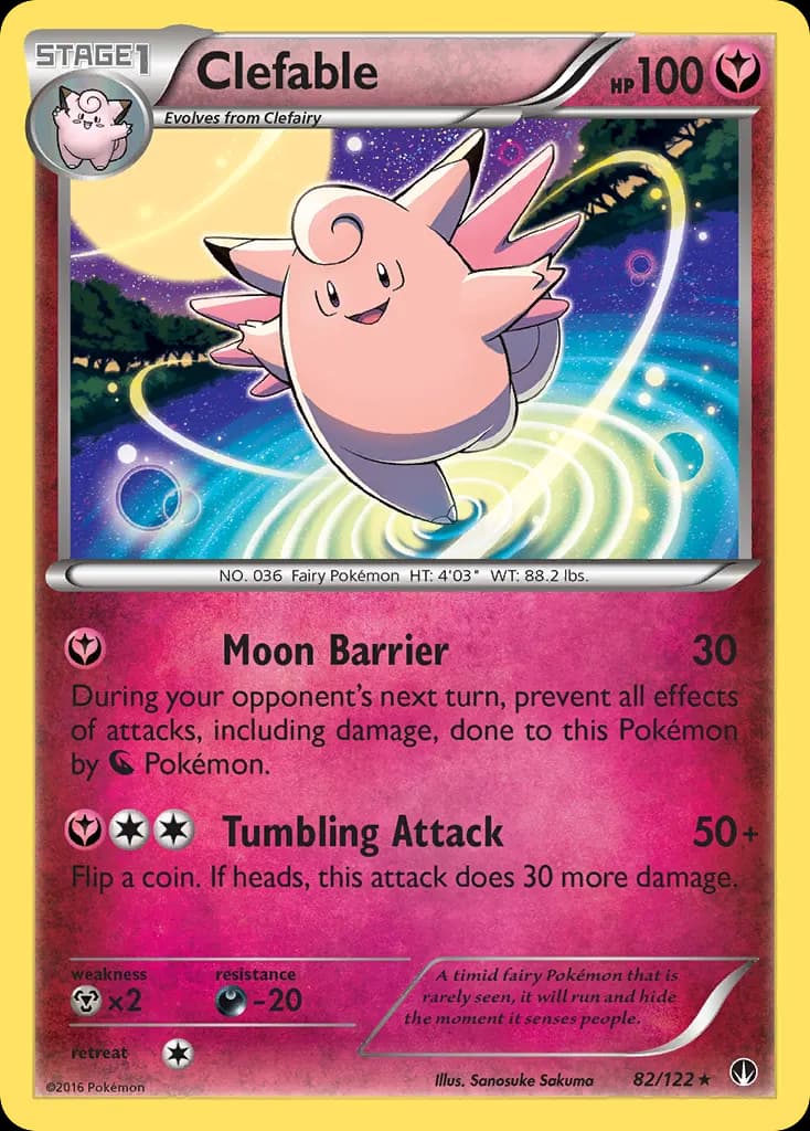 Clefable — BREAKpoint 82 Pokémon card