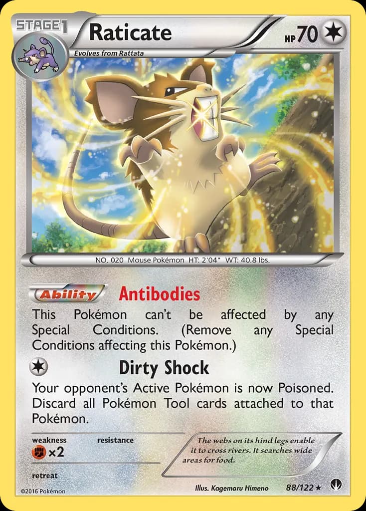 Raticate — BREAKpoint 88 Pokémon card