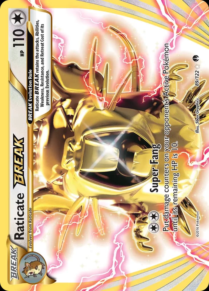 Raticate BREAK — BREAKpoint 89 Pokémon card