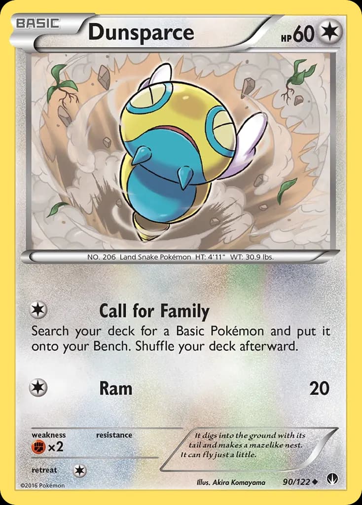 Dunsparce — BREAKpoint 90 Pokémon card