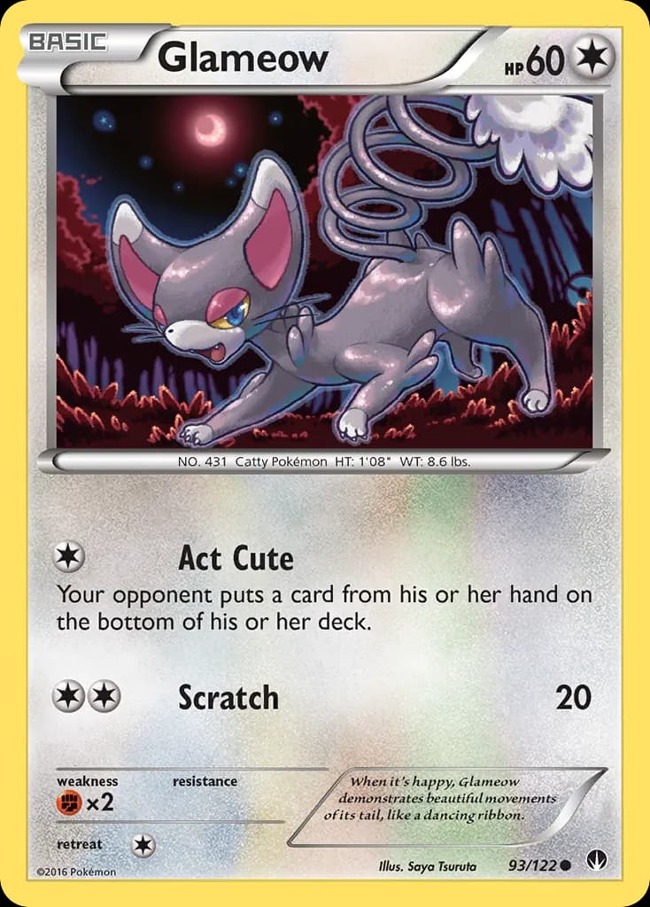 Glameow — BREAKpoint 93 Pokémon card