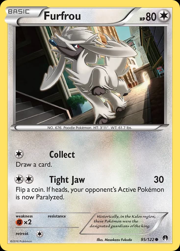 Furfrou — BREAKpoint 95 Pokémon card