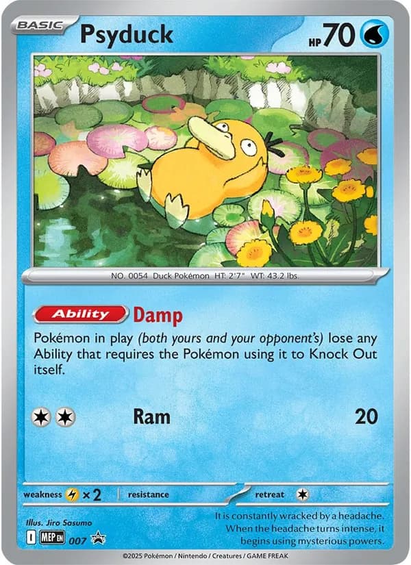 Psyduck - 007 — Mega Evolution Promo 7 Pokémon card