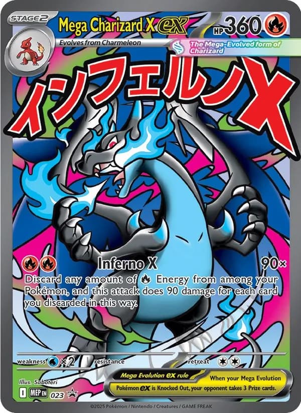 Mega Charizard X ex - 023 — Mega Evolution Promo 23 Pokémon card