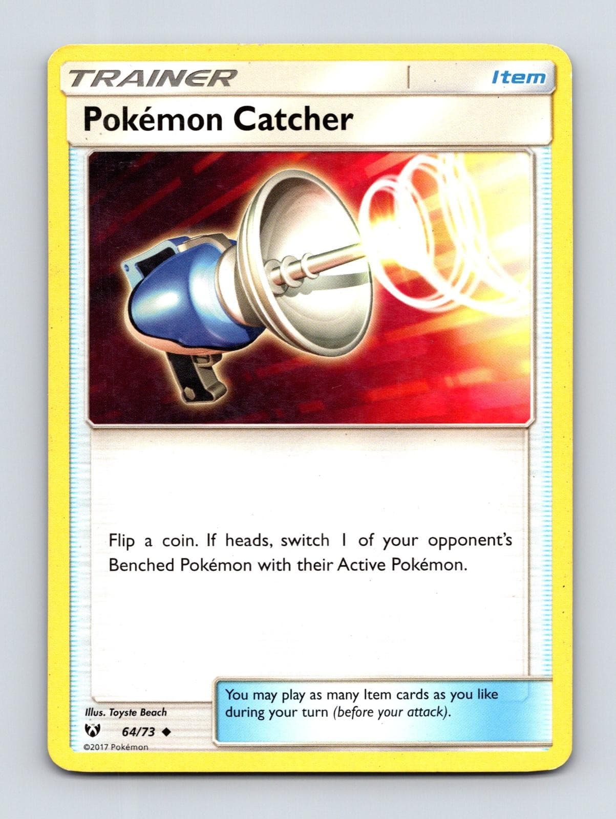 POKEMON CATCHER 64/73 UNCOMMON SHINING LEGENDS POKEMON MP