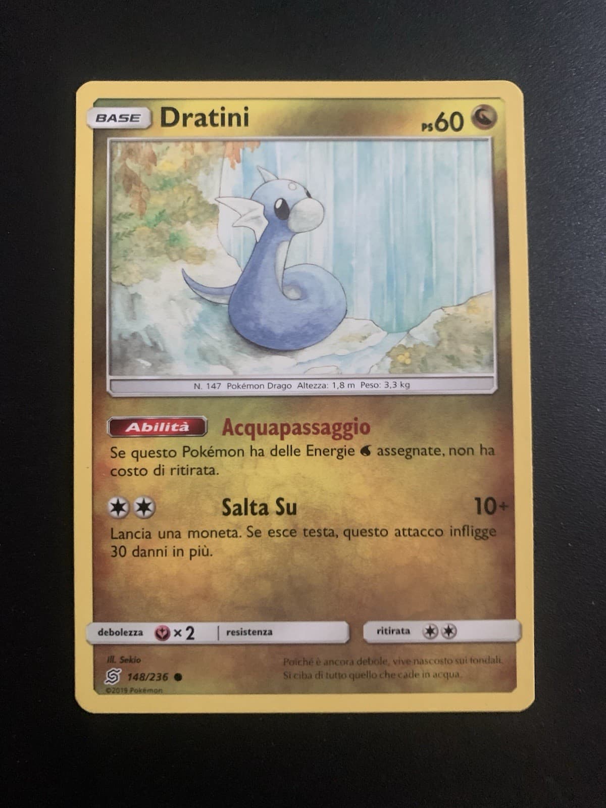 Dratini Carta 148/236 Italiano Sintonia Mentale Ita Pokémon Carta
