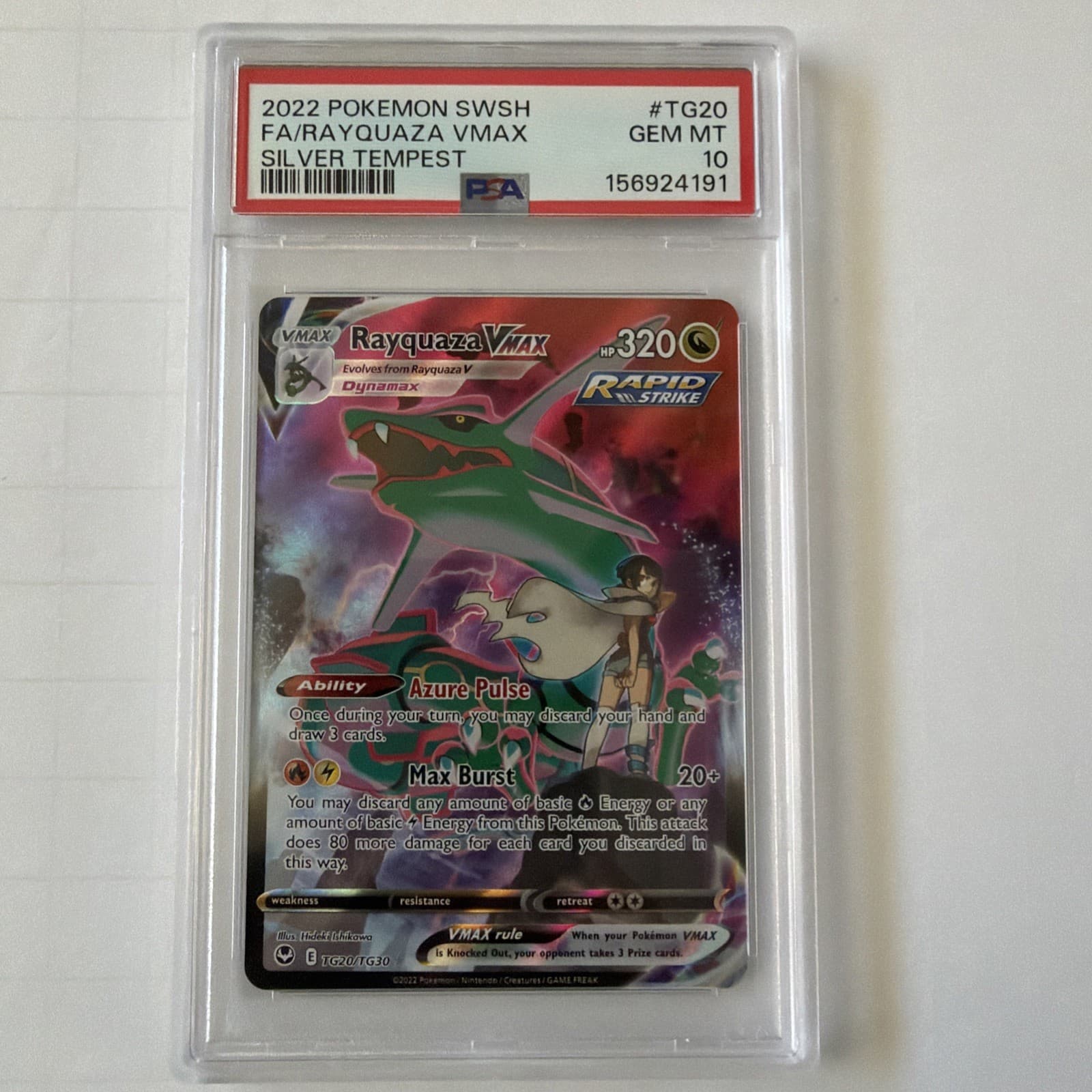 Rayquaza VMAX TG20/TG30 Swsh12: Silver Tempest - PSA 10