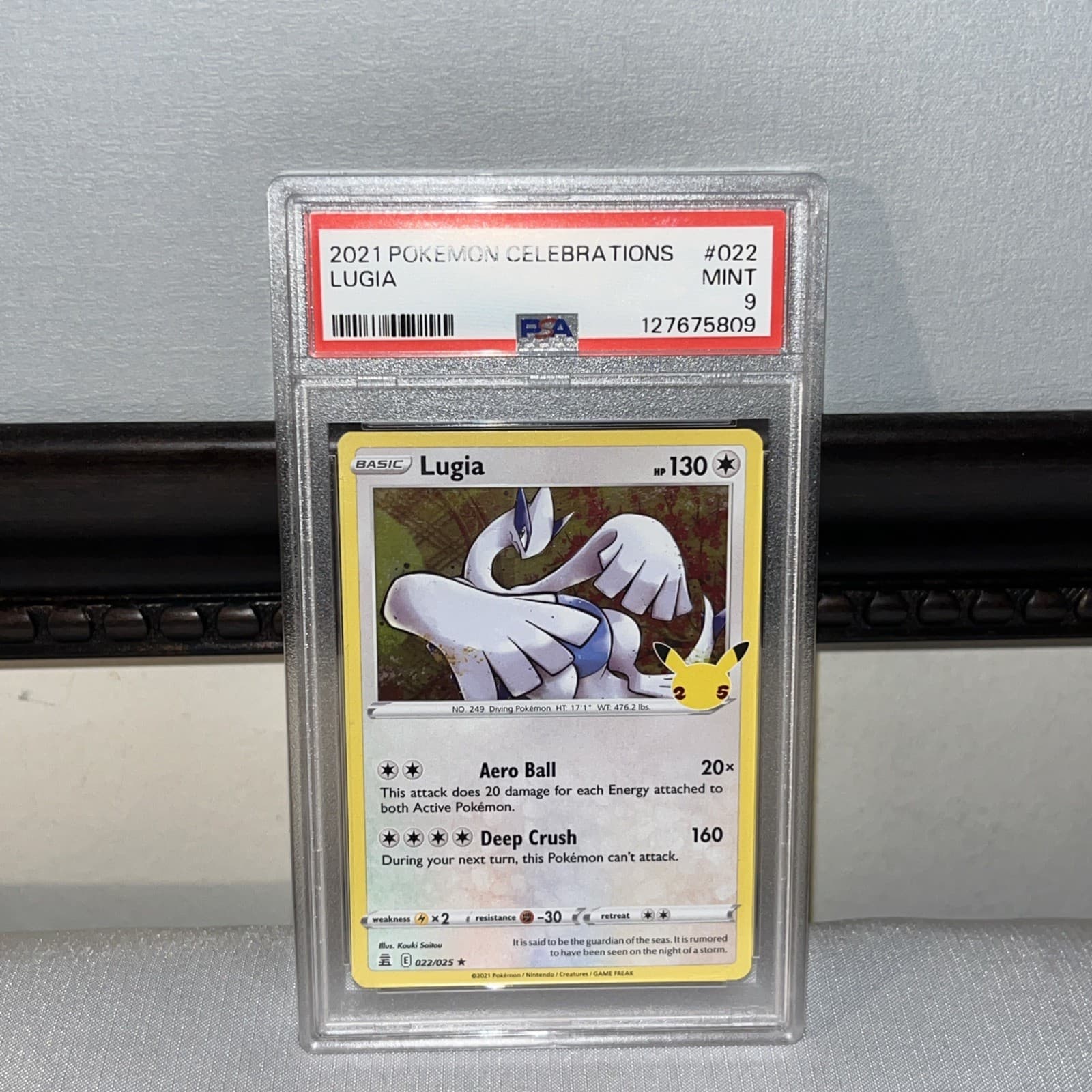 2021 POKEMON CELEBRATIONS #022 LUGIA PSA 9