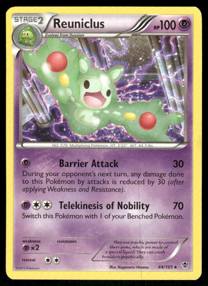 Reuniclus 44/101 - Plasma Blast - Rare NM